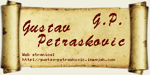Gustav Petrašković vizit kartica